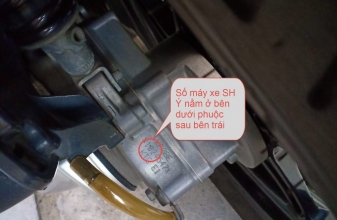 3 cách xem đời xe SH nhập qua số khung và số máy